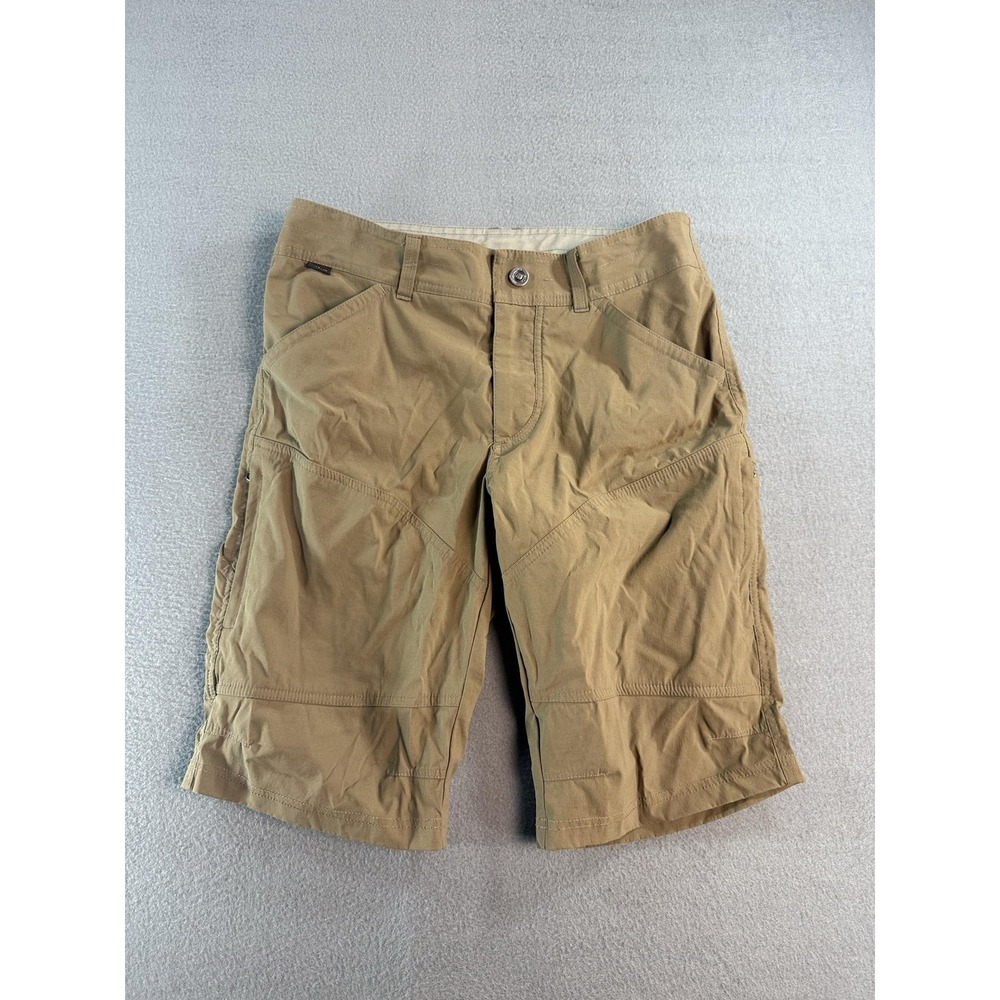 Kuhl Shorts Mens 31 Beige Cargo Microfiber 11 Inseam Hiking Outdoor Casual